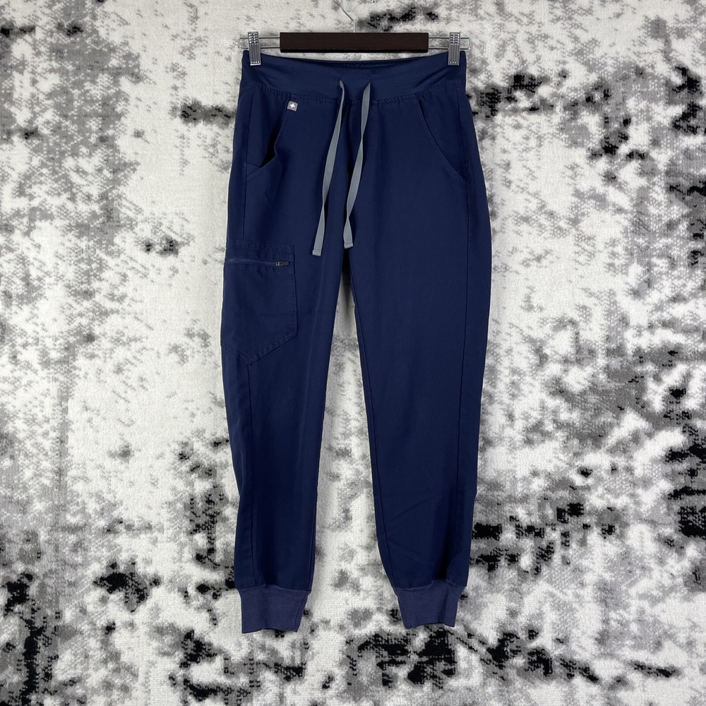 Figs Zamora Jogger Womens Size PXXS Blue Performance Hospital Nursing